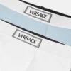 2-pak ribbede bomuldsjersey-badeshorts til børn