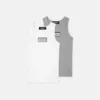 2-pak ribbet bomulds-tanktop til børn