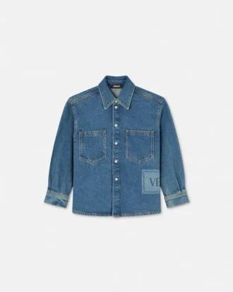 90’er Vintage Logo Denim Børneskjorte