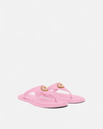 Alia flade sandaler i gummi