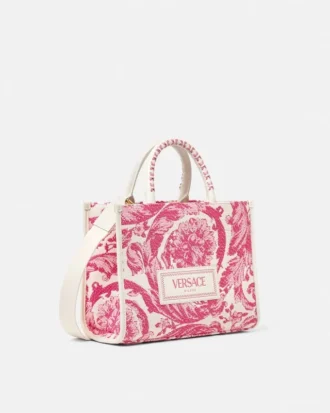 Athena lille raffia-taske
