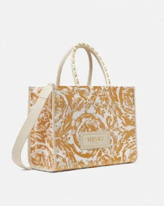 Athena stor raffia-taske