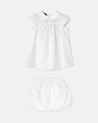 Baby Devoré bomulds-poplin kjolesæt