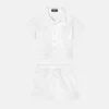 Baby-jacquard-skjorte i bomulds-poplin