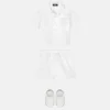 Baby-jacquard-skjorte i bomulds-poplin