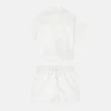 Baby-jacquard-skjorte i bomulds-poplin