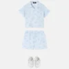 Baby-sæt i bomulds-poplin med print