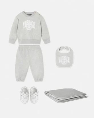 Baby-sæt i bomuldsjersey med print