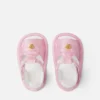 Baby-sandaler i satin med print
