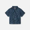 Baby-skjorte i bomulds-poplin med print