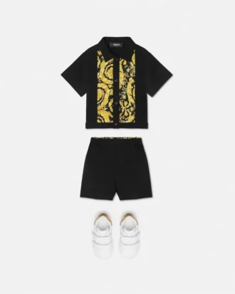 Baby-skjorte med Milano-sting og print