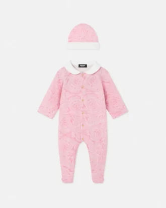 Baby-sovepose i bomuldsjersey med print
