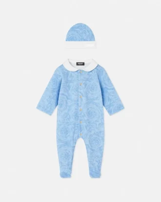 Baby-sovepose i bomuldsjersey med print