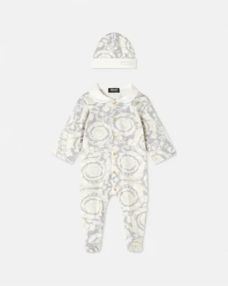 Baby-sovepose i bomuldsjersey med print