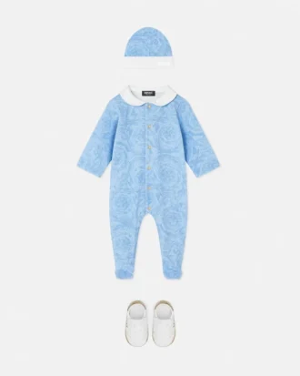 Baby-sovepose i bomuldsjersey med print