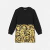 Baby-sweatshirtkjole i bomuldsjersey med print