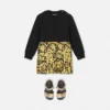 Baby-sweatshirtkjole i bomuldsjersey med print