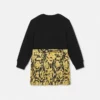 Baby-sweatshirtkjole i bomuldsjersey med print