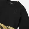 Baby-sweatshirtkjole i bomuldsjersey med print