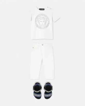 Baby-T-shirt i bomuldsjersey med print