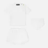 Baby-T-shirt-sæt i bomuldsjersey med dekoration