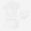 Baby-T-shirt-sæt i bomuldsjersey med dekoration