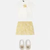 Baby-T-shirtkjole i bomuld med print
