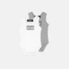 Babybodysuit i ribbet bomuld, 2-pak