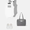 Babybodysuit i ribbet bomuld, 2-pak