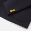 Babyjakke i broderet satin gabardine