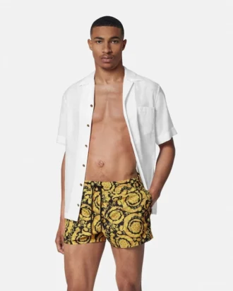 Badeshorts med print