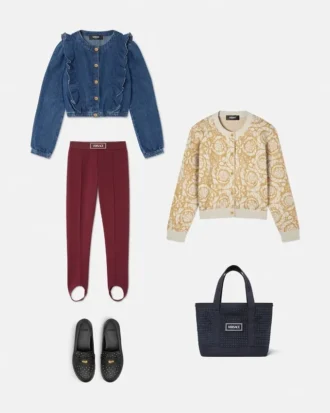 Jacquard Milano-Stitch leggings til børn