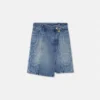 Barocco denim-wickelkjole