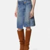 Barocco denim-wickelkjole