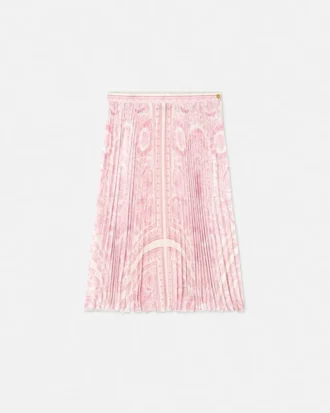 Barocco Foulard plisseret midi-nederdel til børn