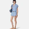 Barocco Jacquard Chambray Boxy Shirt