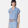 Barocco Jacquard Chambray Boxy Shirt