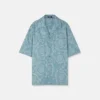 Barocco Jacquard Chambray Denim-skjorte