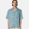 Barocco Jacquard Chambray Denim-skjorte