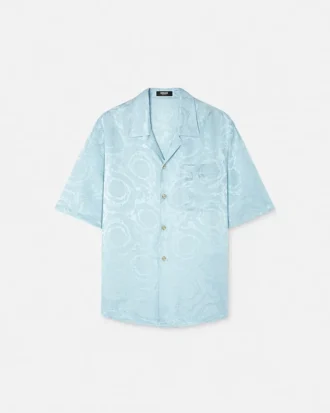 Barocco Jacquard-skjorte i silke-blanding