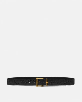 Barocco læderbælte 3 cm