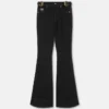 Baroque Buckle Flared Jeans
