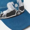 Baseballkasket i twill med print