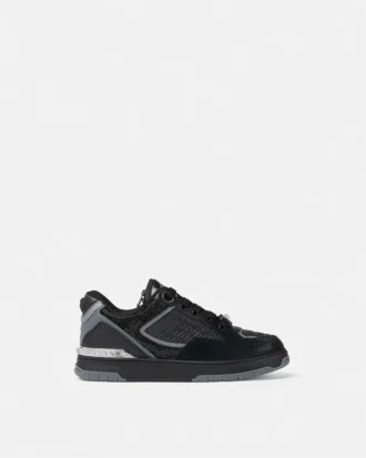 Biggie Basket udsmykkede lædersneakers