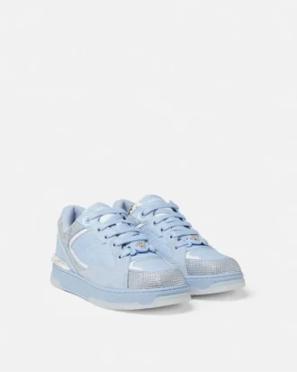 Biggie Basket udsmykkede lædersneakers