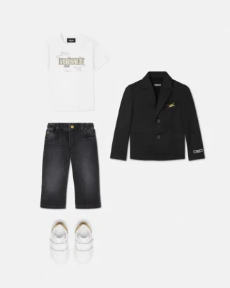 Blazer i uldblanding til børn
