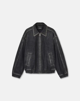 Blousonjakke i dekoreret denim