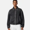 Blousonjakke i dekoreret denim