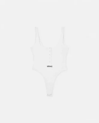 Bodysuit i ribbet bomuld