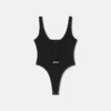 Bodysuit i ribbet bomuld